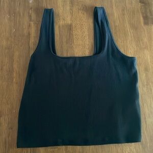 A&F Essentials Black Square Neck Tank XL